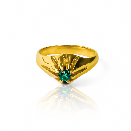 nuestra joyería Caracas con nuestro anillo Green Candy. Hecho de oro 18k, este anillo es una verdadera obra de arte. Además, ofrecemos una garantía para toda la vida