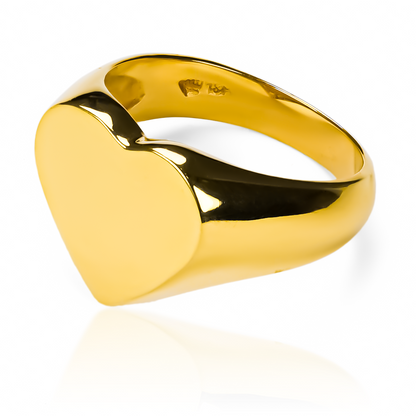 Anillo heart ring L de Joyería Caracas está hecho de oro 18k, brindando un toque de lujo y exclusividad a cualquier atuendo. Con garantía para toda la vida.