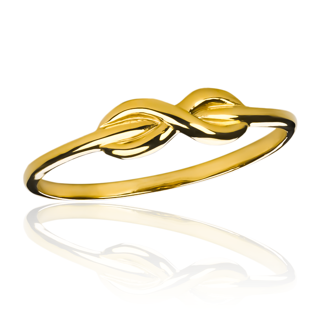 anillo infinity S de joyería Caracas es una verdadera joya con su elegante diseño en oro 18k. Con garantía para toda la vida