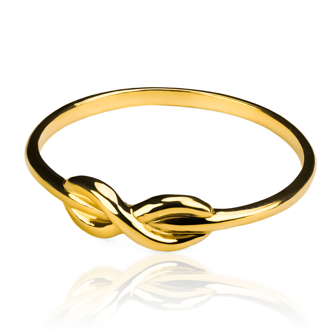 anillo infinity S de joyería Caracas es una verdadera joya con su elegante diseño en oro 18k. Con garantía para toda la vida