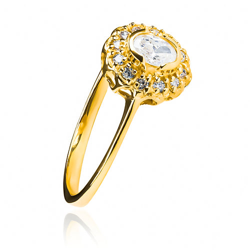 anillo de compromiso Lady Tradicional Queen JC es perfecto para aquellas parejas que buscan un símbolo de amor duradero. Hecho de oro de 18 k y con un certificado de calidad y garantía de por vida