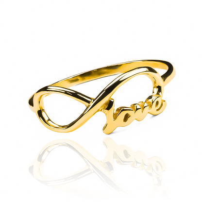  nuestro anillo Love Infinity. Hecho en joyería Caracas con oro 18k, este anillo representa el amor eterno y viene con garantía para toda la vida. 