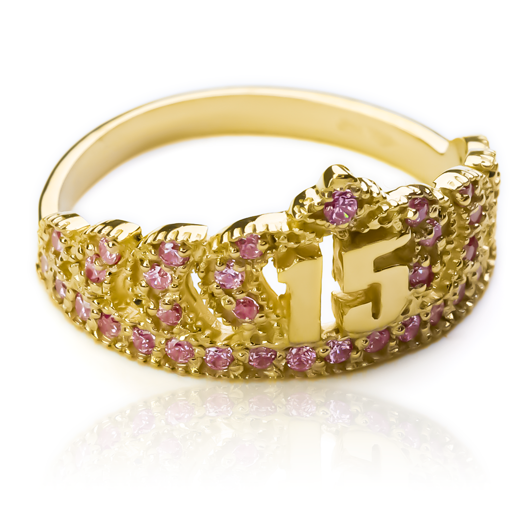 Descubre la belleza y elegancia de nuestro anillo pink crown de Joyería Caracas. Confeccionado en oro 18k y garantizado para toda la vida, este anillo es una verdadera joya que te hace sentir como una reina. 