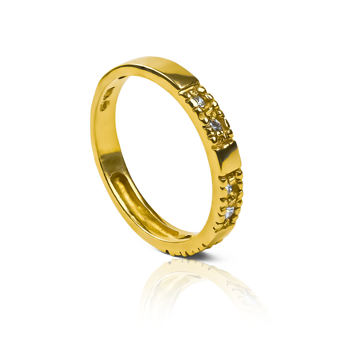 Anillo Pisargolla Raff Lover con diamantes de joyería Caracas en oro 18 k. Con garantía de por vida