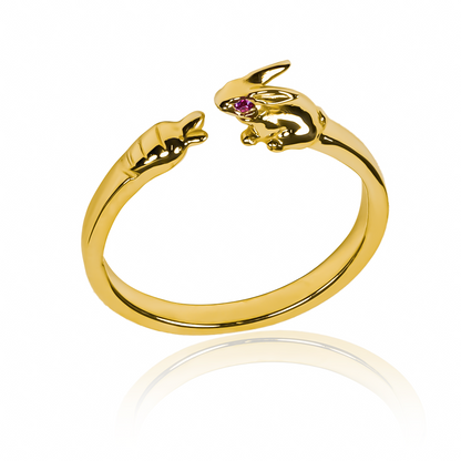 anillo rabbit de joyería Caracas es una elegante y exclusiva pieza de oro 18k que garantiza el lujo y la calidad para toda la vida.