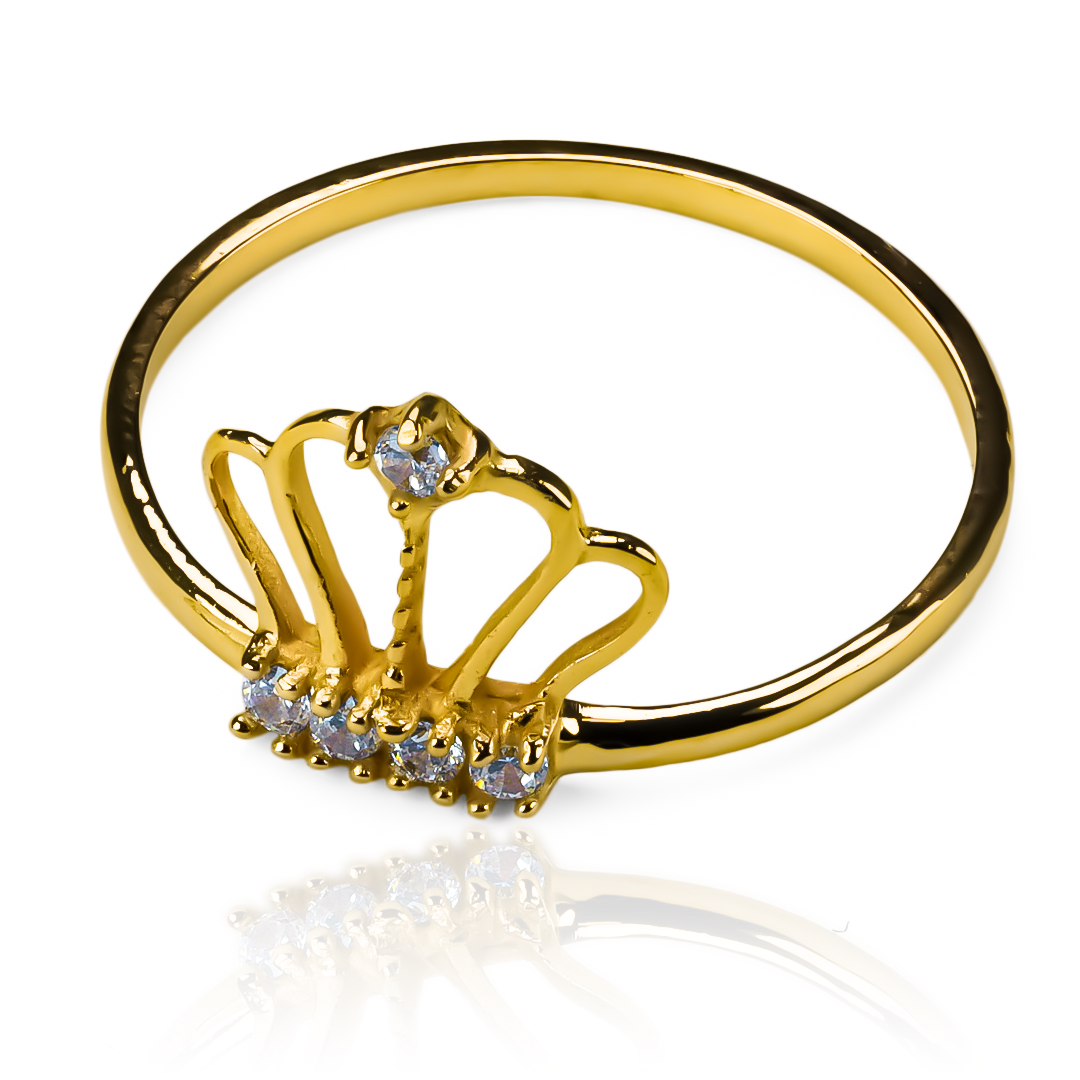 Complementa tu estilo con nuestro Anillo Special Crown, hecho con joyería Caracas en oro 18K y con un diseño único de anillo pequeño de estrella. Una pieza exclusiva con garantía de por vida para añadir un toque de elegancia a tus atuendos.