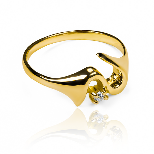 anillo srinG, una joyería caracas de diseño elegante y exclusivo. Hecho con oro 18k, este anillo sring es una declaración de lujo que es garantía para toda la vida.