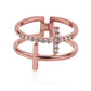 Crystal cross ring