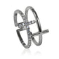 Crystal cross ring