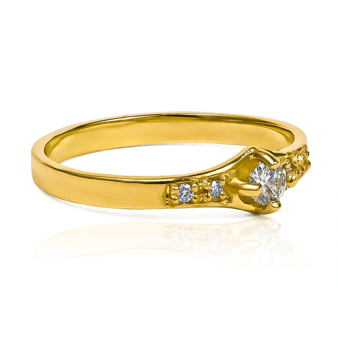 Anillo de compromiso Temptation II Diamonds, elaborado en oro 18k por Joyería Caracas, viene con certificado de calidad y garantía de por vida.