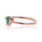 ¡Déjate cautivar por la elegancia y el lujo que te ofrece nuestro anillo drop heart - Emerald en oro de 18k de la Joyería Caracas! Con un diseño único y sofisticado, su corazón mitad gota esmeralda te hará brillar en cualquier ocasión.