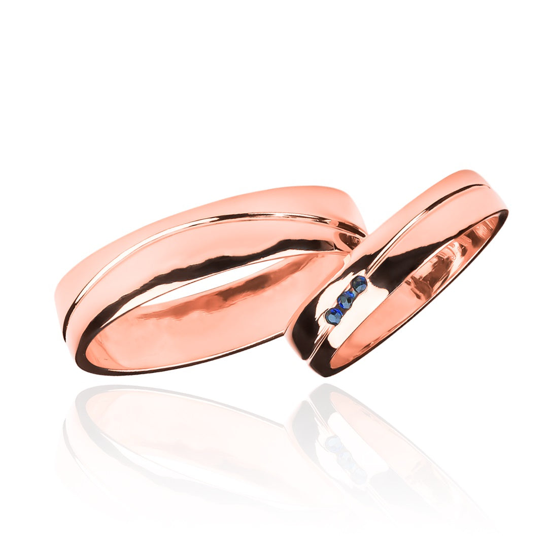 anillos de boda Atlantis Zafiro de Joyería Caracas! Hechos de oro de 18k, estos exquisitos anillos están diseñados para perdurar toda la vida, con un certificado de calidad y garantía