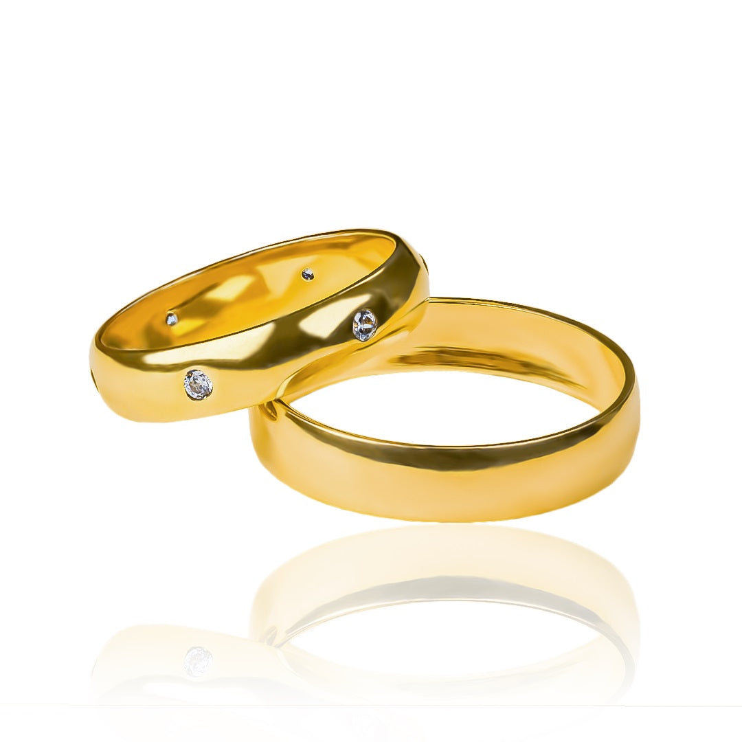 anillos de boda clásicos! En Joyería Caracas, ofrecemos una selección de alta calidad de anillos de boda en oro de 18 quilates. Nuestros anillos de bodas clásicos II cristal vienen con un certificado de calidad