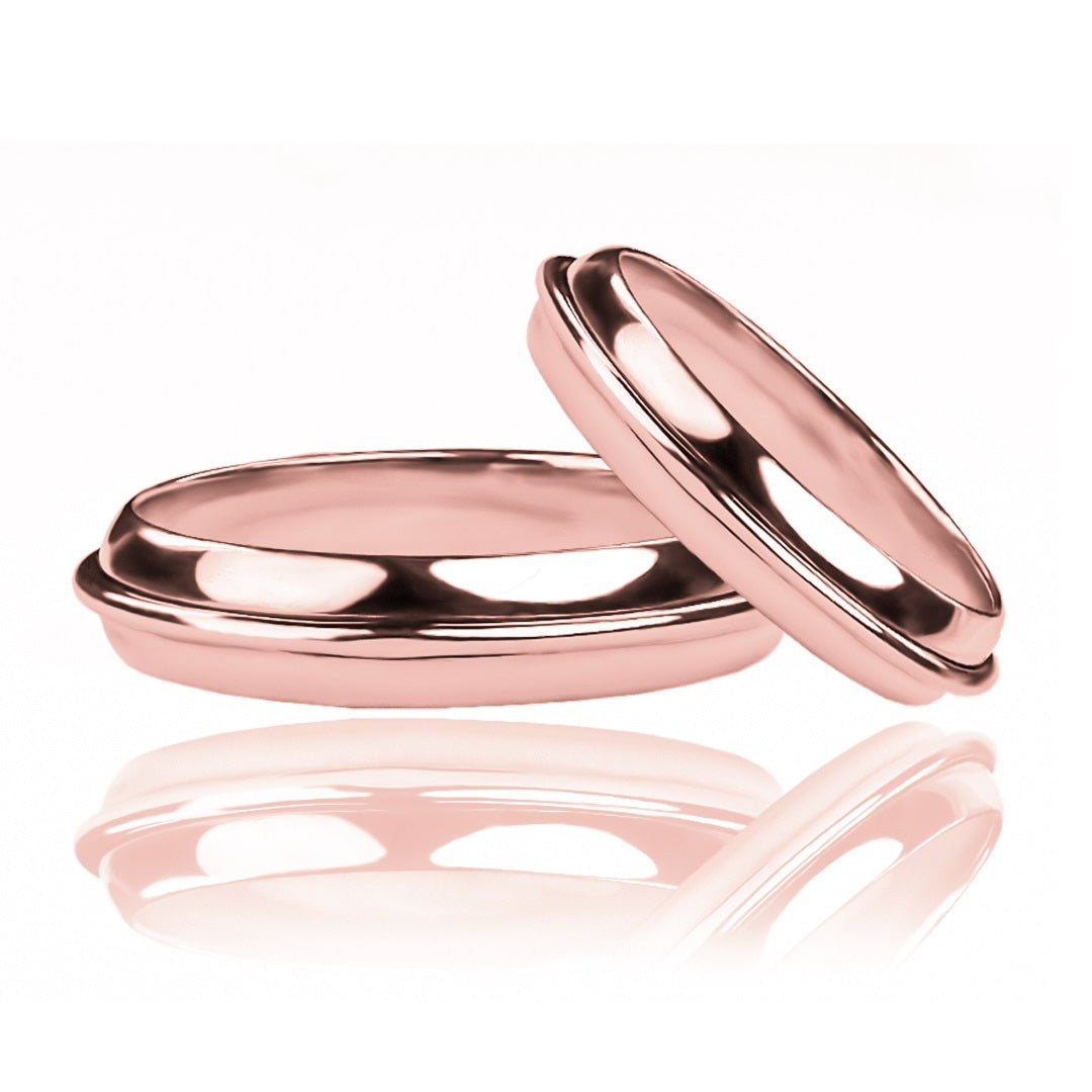 anillos de bodas flotantes de Joyería Caracas. Hechos de oro de 18k con certificado de calidad, estos anillos son elegantes y duraderos, perfectos para simbolizar su compromiso de por vida. 