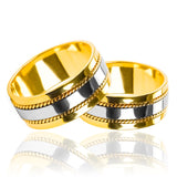 anillos de boda lazos de amor plane de Joyería Caracas son el complemento perfecto para sellar el amor eterno. Hechos con oro de 18k con certificado de calidad, estos anillos garantizan brillo y durabilidad por toda la vida.