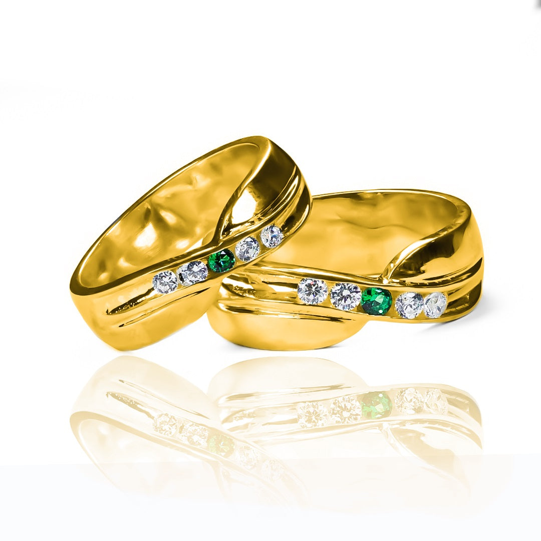 anillos de boda Maritalis, una exclusiva creación de nuestra Joyería Caracas en oro de 18k. Cada anillo viene con un certificado de calidad y garantía de por vida