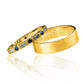 anillos de boda mate love de nuestra joyería Caracas de oro de 18k. Cada anillo está cuidadosamente fabricado con oro de 18 quilates, garantizando su calidad y durabilidad a lo largo del tiempo. 