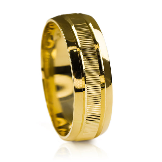 anillos de bodas "striped love" en nuestra Joyería caracas. Confeccionados en oro de 18k,Cada anillo viene acompañado de un certificado de calidad que garantiza la pureza del oro 18k, así como una garantía de por vida