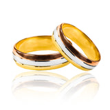 anillos de bodas Tres Oros de Joyería Caracas! Estos elegantes anillos de 18k son la elección perfecta para sellar su compromiso con el más puro oro. Cada anillo viene con un certificado de calidad que garantiza la autenticidad del oro de 18k