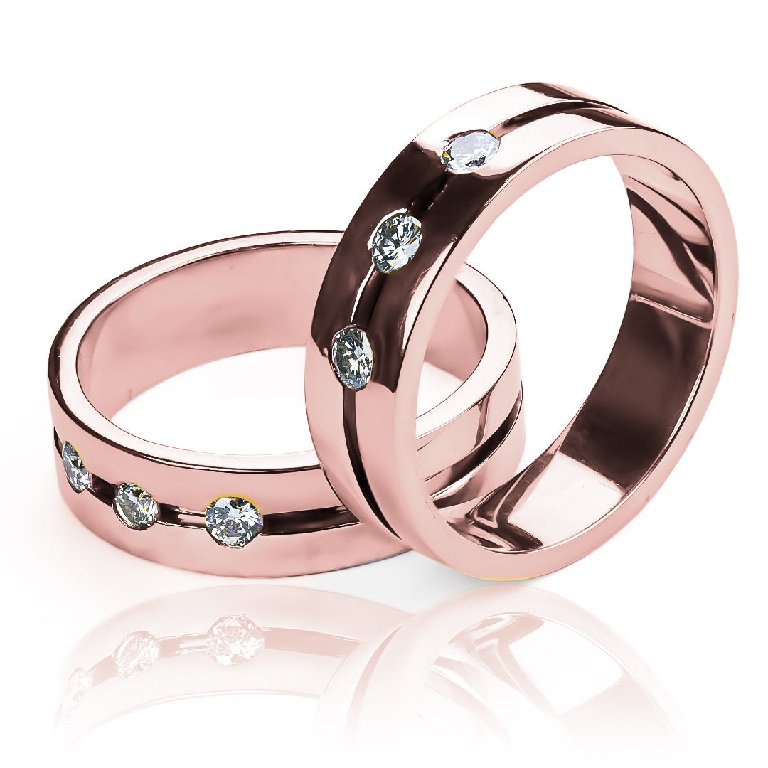 anillos de boda walking moon! Cada anillo está cuidadosamente elaborado en nuestra joyería Caracas de oro de 18k, garantizando la más alta calidad y elegancia en cada detalle. Con el certificado de calidad y garantía para toda la vida