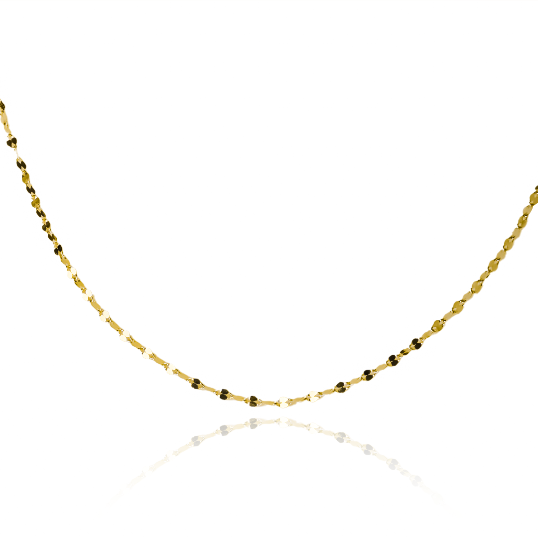  Joyería Caracas con la cadena Bean Style S 50 Oro 18K. Confeccionada con materiales de alta calidad, esta cadena es perfecta para lucir con cualquier outfit y resaltar tu belleza. 