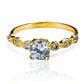 Duo fashion garden engagement ring