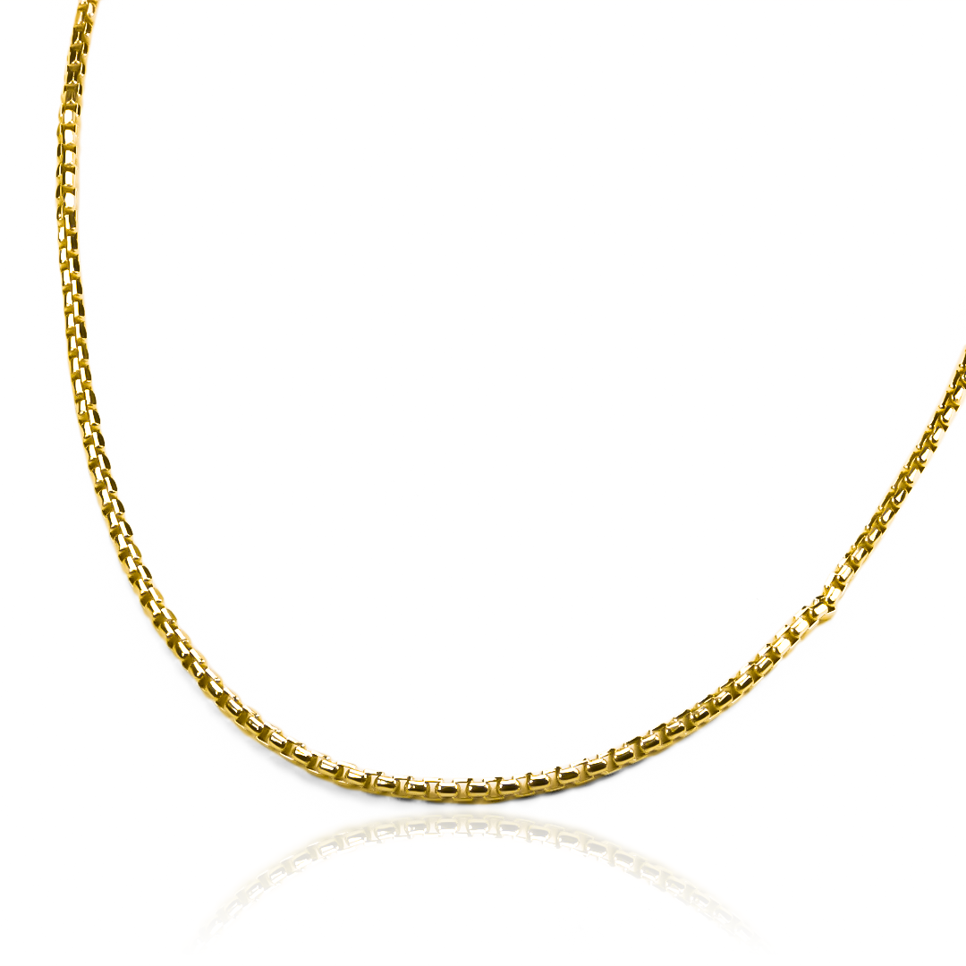 ¡Descubre la elegancia y la distinción en cada detalle con nuestra cadena de oro de 18 quilates! Este exquisito accesorio combina la riqueza del oro con un tejido meticuloso, evocando la belleza de una espina que resplandece con cada movimiento. Además de su indiscutible belleza, nuestra cadena de oro de 18 quilates viene respaldada por una garantía que asegura su calidad y autenticidad. 