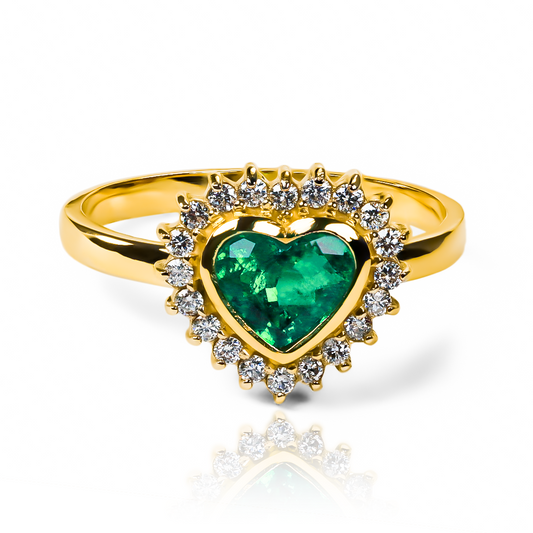 Emerald Heart ring