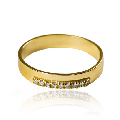 Anillo match love cristal elaborado en oro 18k de Joyería Caracas. Un símbolo de elegancia y exclusividad que te acompañará toda la vida con su garantía inigualable.