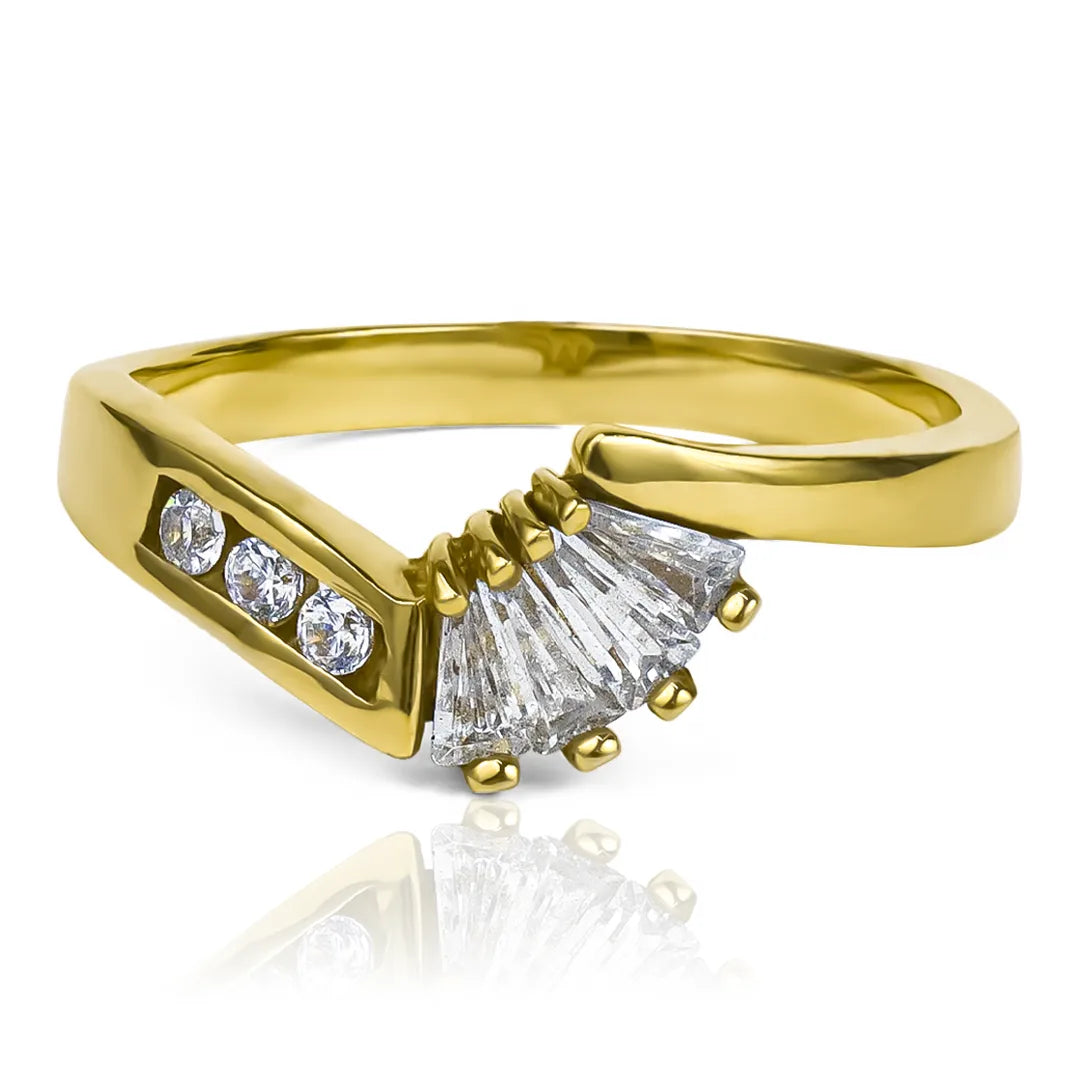 anillo Pisargolla Lady de joyería Caracas, elaborado con oro 18k y con garantía para toda la vida.