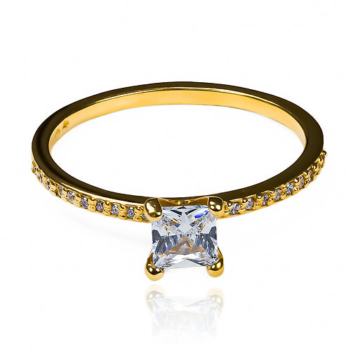 anillo de compromiso princess ring es la joyería caracas perfecta para sellar su amor eterno. Hecho de oro 18 k con certificado de calidad y garantía para toda la vida, refleja la belleza y el lujo que merece su compromiso.