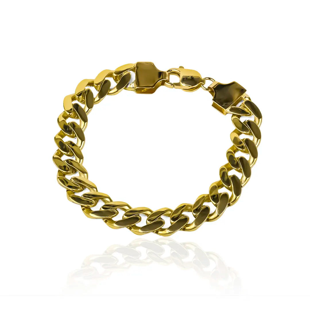 Pulsera Cubana Luxury. Hecha con Oro 18K de Joyería Caracas, esta pieza es garantía de calidad y durabilidad de por vida. 