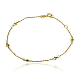 Elegante y exclusiva pulsera con diseño de rombos, hecha con oro de 18K de alta calidad. De la prestigiosa joyería Caracas con garantía de por vida. Un accesorio que te acompañará siempre con clase y estilo.