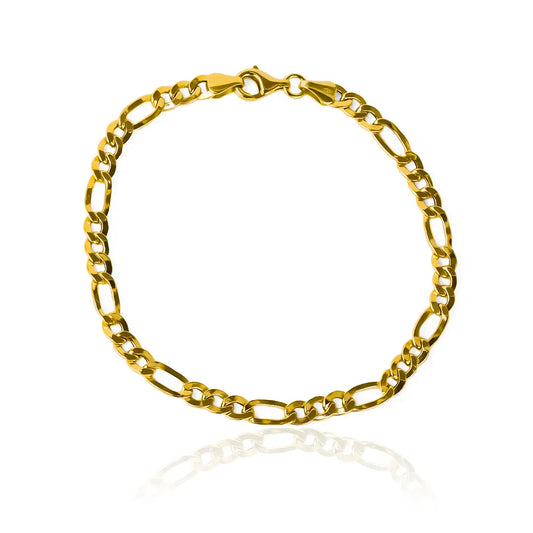 Pulsera cubana 3x1 L de Oro 18K de la exclusiva Joyería Caracas. Con garantía para toda la vida.